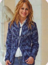 Меланжевый жакет