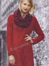 Мини-платье клубничного цвета, фото