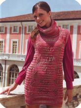 Мини-платье с ромбами