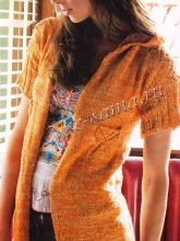 Модный жакет спицами