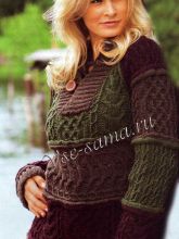 Мужской узорчатый пуловер