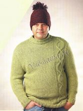 Мужской зеленый свитер