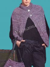 Накидка и сумка с карманами спицами