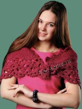 Накидка с ажурной каймой, фото