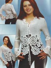 Нарядная белая кофточка