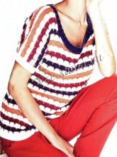 Неповторимый пуловер спицами