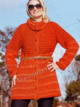 Оранжевое пальто