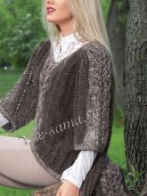 Оригинальный джемпер спицами, фото