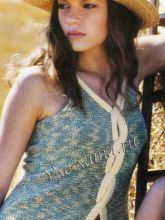 Оригинальный топ спицами, фото