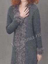 Пальто с структурным узором, фото