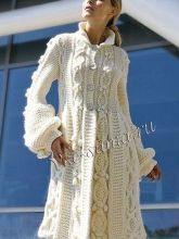 Пальто вязаное