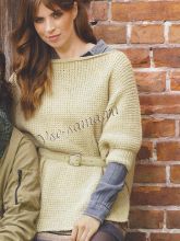 Пелерина, как пуловер, фото