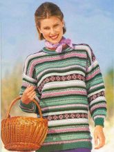 Пестрый пуловер