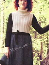 Платье с поясом