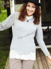 Пуловер с фестонами, фото