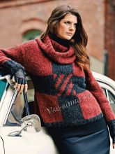 Пуловер с интарсиями, фото