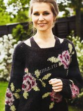 Пуловер с розами, фото