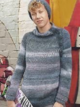 Выкройка для вязания пуловера, фото