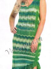 Сарафан спицами и крючком