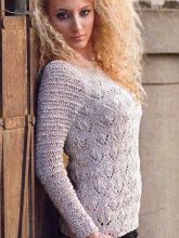 Серый пуловер