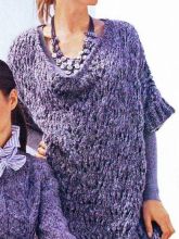 Серый жилет с ажурным узором