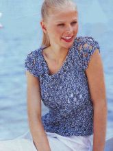 Сетчатый пуловер