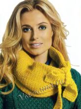 Шарф с бантом, фото