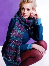 Шарф спицами - стильный аксессуар