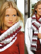 Шарф-воротник и длинный шарф-петля