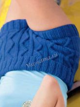 Шорты спицами с ромбами