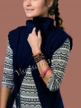 Темно-синяя безрукавка, фото