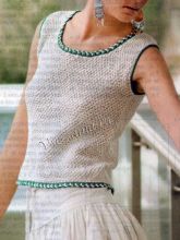 Топ белого цвета из хлопка, фото