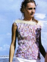 Топ из фантазийной пряжи, фото