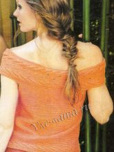 Топ оранжевого цвета, фото