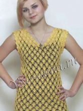 Топ сетчатый крючком