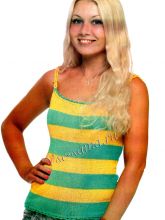 Топ спицами в полоску