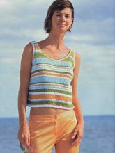 Топ в разноцветную полоску