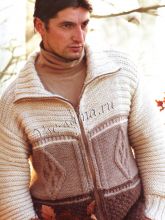 Трехцветный мужской жакет