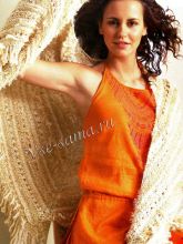 Треугольная шаль спицами