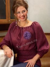 Туника с широкими рукавами