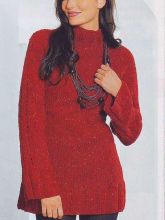 Удлиненный пуловер