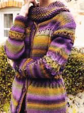 Удлинённый жакет спицами