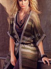 Удлинённый жилет в полоску