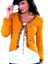 Укороченный жакет спицами