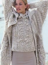 Вязаная двойка - жакет и топ спицами