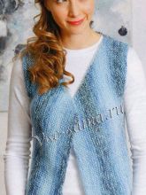 Вязание жилета спицами