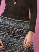  Юбка с жаккардовым узором