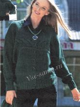 Жакет на пуговицах и шарф