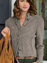 Жакет с фантазийным узором