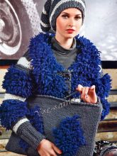 Жакет, шапочка и сумка для ноутбука